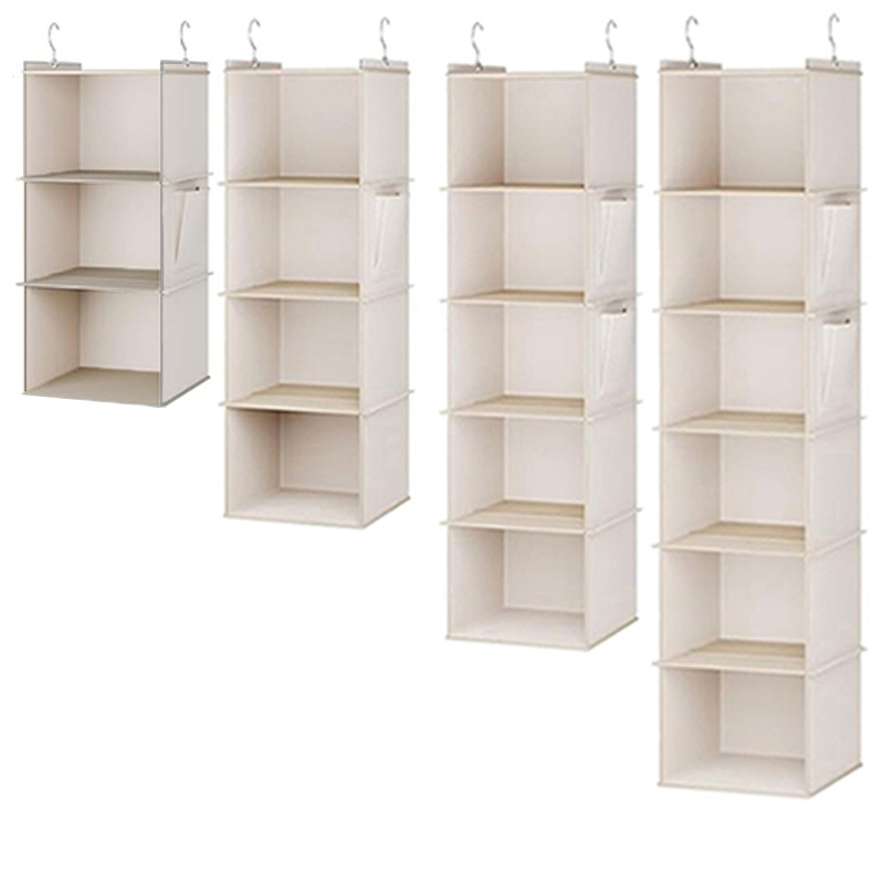 Baby Clothing Organizer - Tas penyimpanan gantung multi-lapis dari bambu