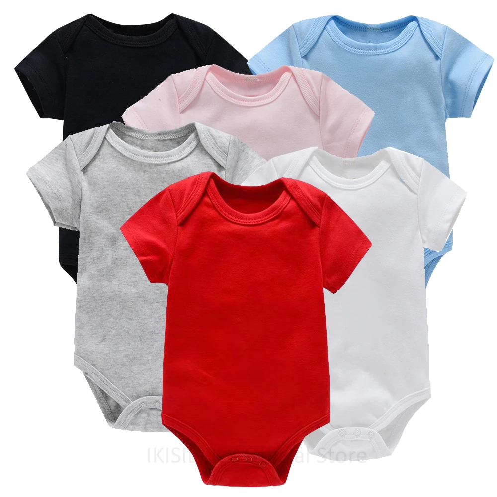Baby Clothing Gender Neutral - Romper lengan pendek Unisex, pakaian bayi