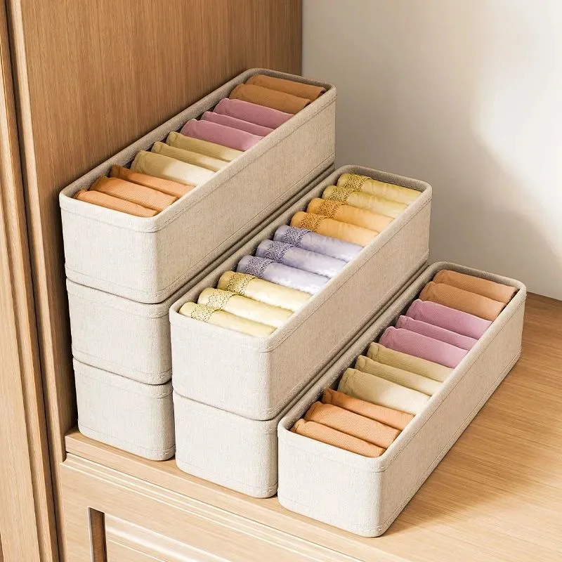 Baby Clothing Organizer - 1/2/4pcs Kotak Penyimpanan Pakaian Lipat Bertumpuk
