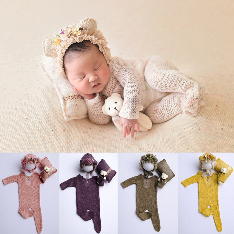 Baby Clothing Products - Properti Fotografi Baru Lahir Topi Romper
