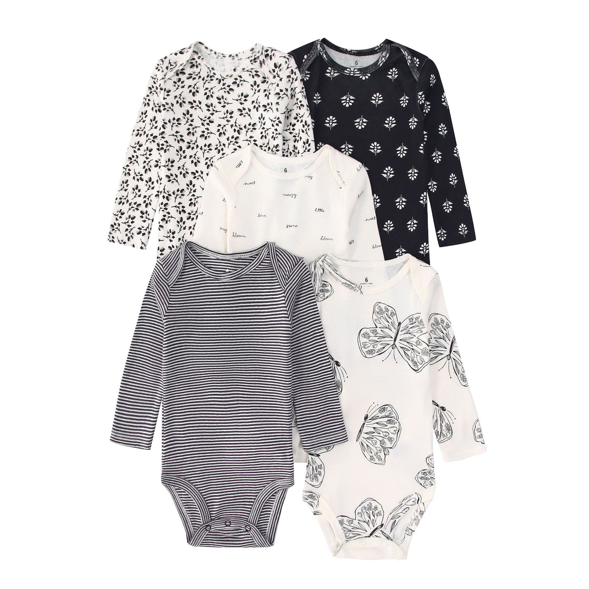 Baby Clothing Gender Neutral - 5PCS Baju Bayi Baru Lahir Lengan