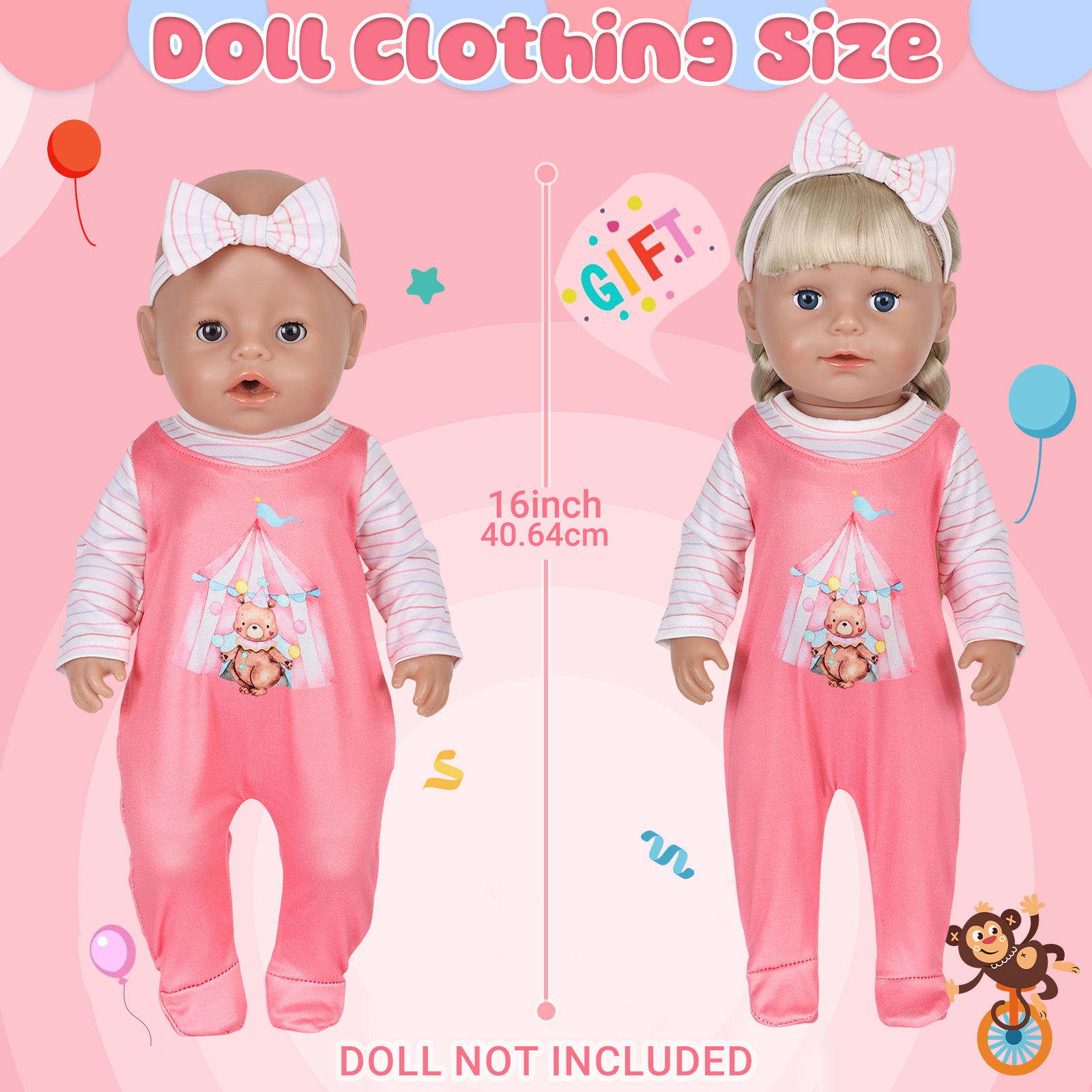 Pakaian Boneka untuk Boneka Ba - Baby Clothing 1 Year Old ulasan dan harga