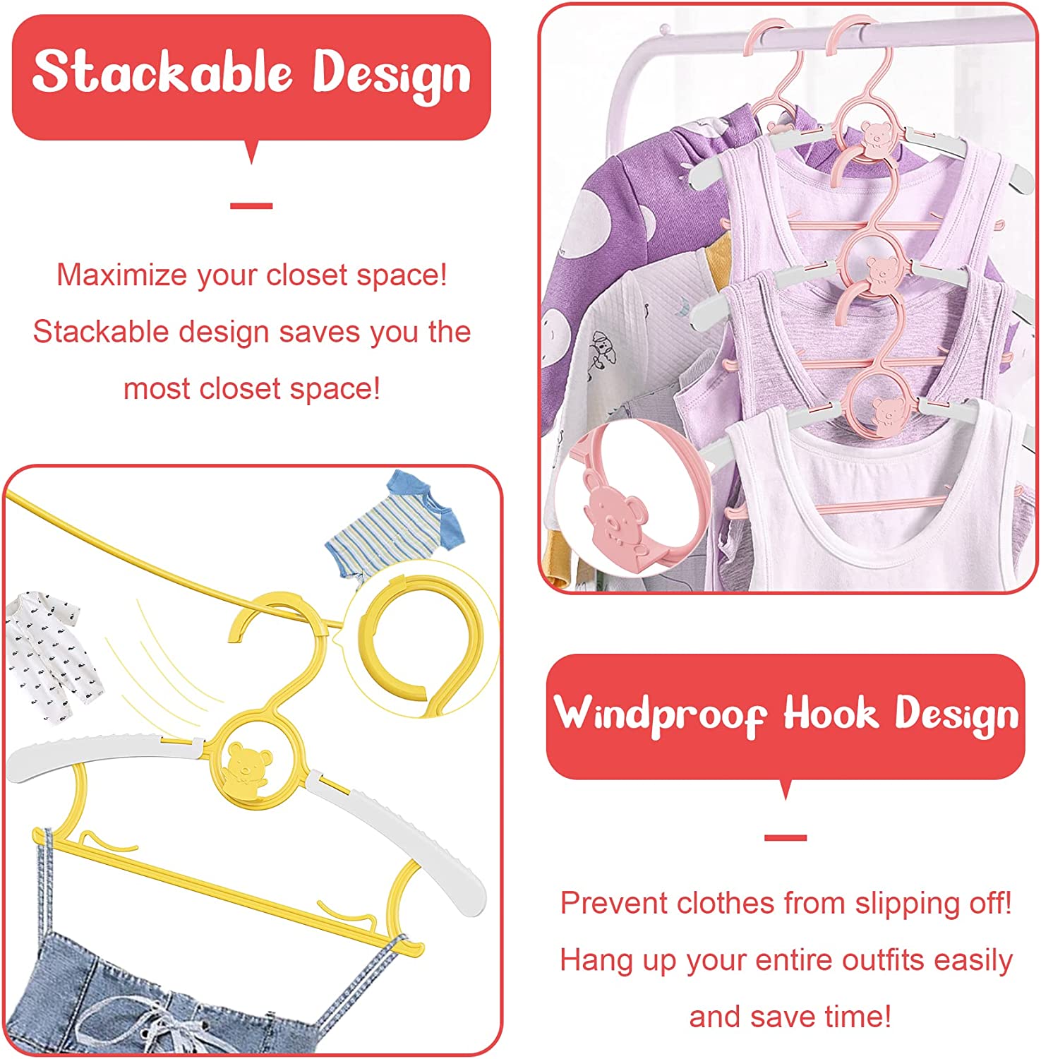 UNTIOR gantungan baju bayi, ra - Baby Clothing Hanging Rack ulasan dan harga