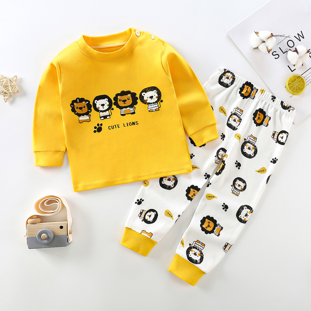 Set piyama katun untuk anak ba - Baby Sleep Suit ulasan dan harga