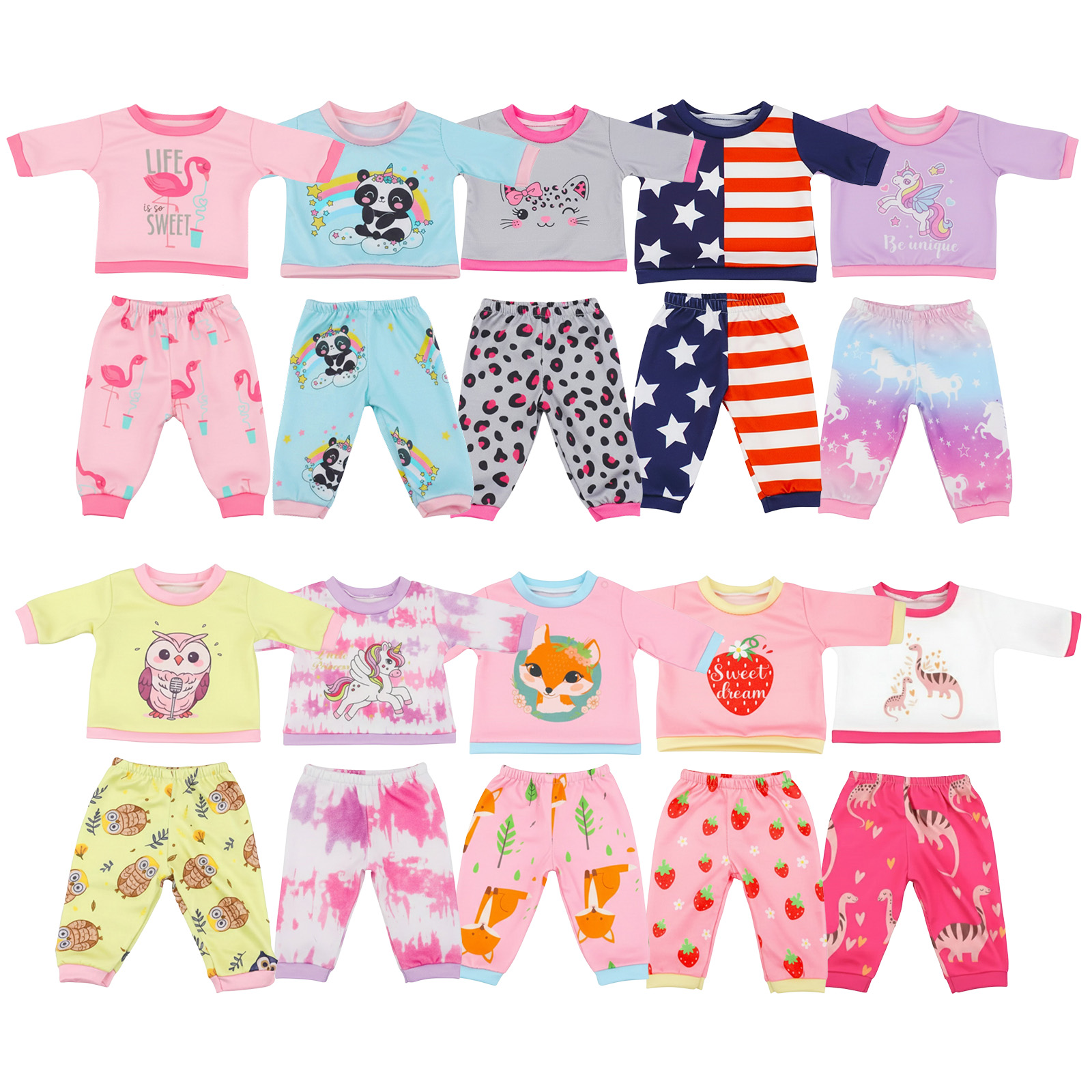 Pakaian Boneka Multi Gaya Leng - Baby Sleep Suit ulasan dan harga